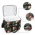 thumbnail image 6 of FORMRS Insulated Cooler Bag 24 Cans Capacity Soft Leakproof Lunch Box with Side Pockets, White and Pink Roses, 6 of 7