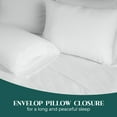 thumbnail image 4 of Beddora Lightweight Microfiber Sheet Set – Soft, Breathable, Quick-Dry & Wrinkle-Resistant – Includes Flat Sheet, Fitted Sheet & Pillowcases – King – White, 4 of 6