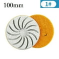 thumbnail image 1 of 4 Inch 100Mm 3 Step Concrete Floor Polishing Pad Wet Dry for Pads Grinding Grit 1, 1 of 10