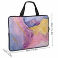thumbnail image 2 of Werpe Generative Art Laptop Bag Diving Fabric Soft Carrying Travel Case Tablet Cover Neoprene 17inch, 2 of 5