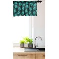 thumbnail image 2 of Ambesonne Present Valance Pack of 2, Birthday Gift Box Print Art, 42"X18", Hunter Green Teal, 2 of 3