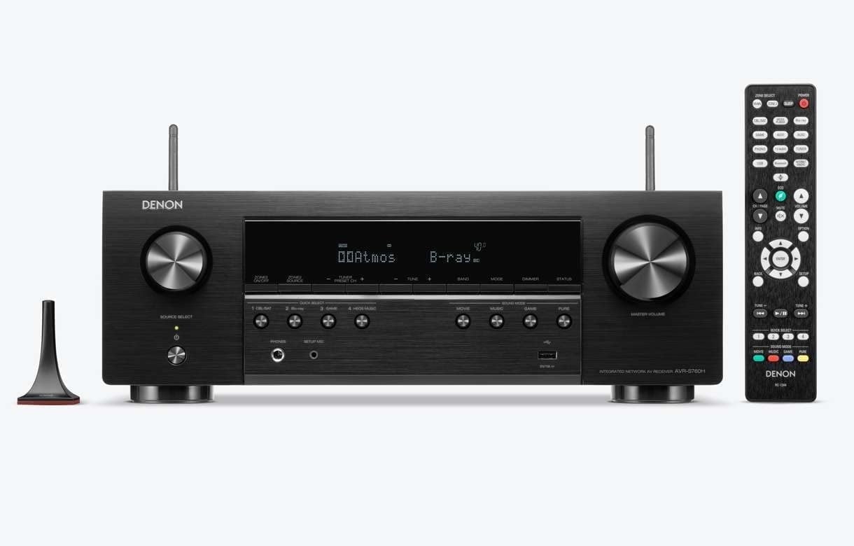 Denon AVR-X1700H 7.2ch 8K Receiver with 3D Audio, HEOS