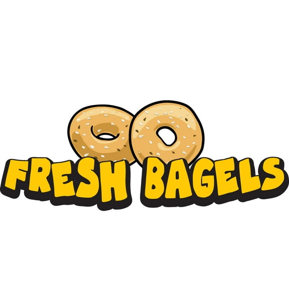 FRESH BAGELS 24" Concession Decal sign cart trailer stand sticker equipment