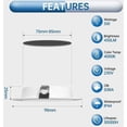 thumbnail image 3 of 10 Pack 5W LED Recessed Spotlights, 98mm, IP44, 4000K Neutral White, 450lm, Ultra Flat 25mm, Compatible with 70-88mm Holes, 3 of 5