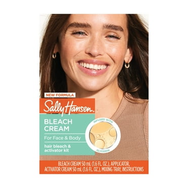 Sally Hansen Bleach Cream for Face & Body​, Vegan Formula, All Skin Types
