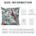 thumbnail image 6 of AWERP Cardinal Birds, Snowy Christmas Tree, Berries and Pine Cones 2-Piece Plush Pillowcase Set White, 6 of 6