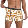 thumbnail image 2 of Kdxio Men's Boxer Briefs with Yellow Biscuit Print - Comfortable and Breathable Underwear for Everyday Wear, 2 of 7