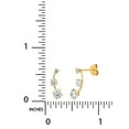 thumbnail image 4 of Brilliance Fine Women’s Sterling Silver Drop Earrings with Clear Cubic Zirconia, Set, 4 of 5