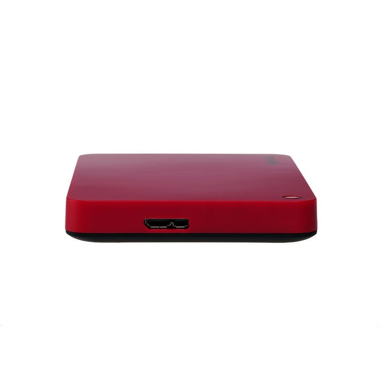 External Drive Canvio - Red USB Hard Toshiba 3.0 HDTC910XR3AA Advance 1TB Portable