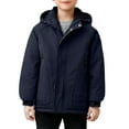 thumbnail image 2 of Parkas de manga larga, chaqueta con capucha y bolsillos para niños de tallas medianas y grandes, chaqueta tipo cárdigan., 2 of 6
