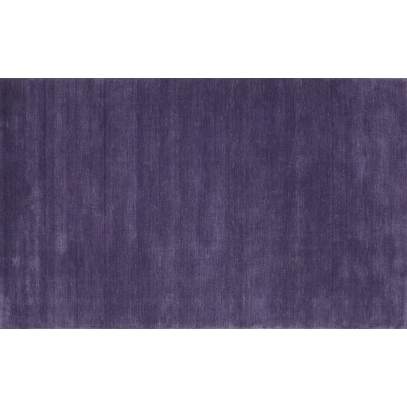 Ahgly Company Indoor Rectangle Contemporary Purple Abstract Area Rugs, 6' x 9'