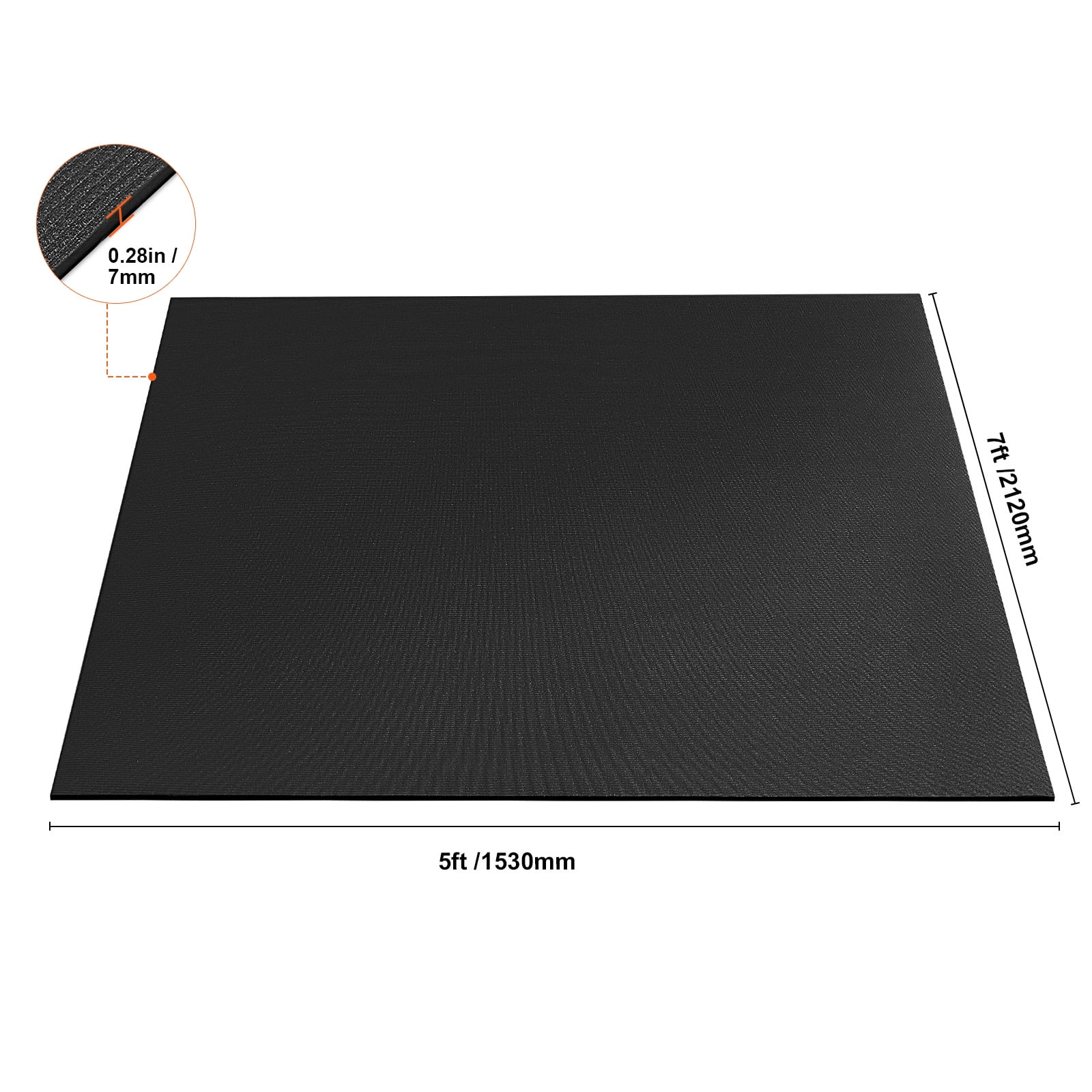 KFFKFF Large Yoga Mat,7x5ft Durable Non-Slip Fitness Mat, Universal Exercise Mat for Both Genders, Includes Bag & Strap, Suitable for Home Yoga, Pilates & Floor Exercises