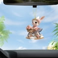 thumbnail image 5 of FYHALE Easter Kawaii Bunny 2D Acrylic Hanging Decoration, 5 of 6