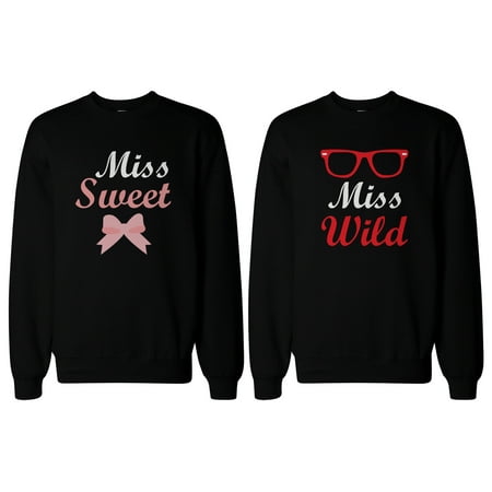 BFF Matching SweatShirts Sweet and Wild Sweaters for Best