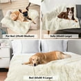thumbnail image 4 of PetAmi Waterproof Dog Blanket for Small Medium Dogs, Calming Fleece Cat Blanket, Couch Protector Washable Sherpa Faux Fur Pet Throw for Puppy, Soft Reversible 29x40 Cream Beige, 4 of 9