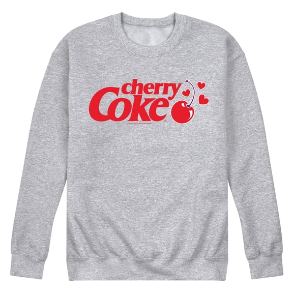 Coca-Cola - Cherry Coke Hearts - Men's Crew Fleece Sweatshirt