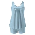 thumbnail image 2 of MSJUHEG Bathing Suit Skirt,Tankini Sets for Women,Peplum Swimsuits for Women,Swimming Suits for Women,Tankini Swimsuits,High Waisted Bathing Suit for Women,Vintage Swimsuit for Women Light Blue M, 2 of 7