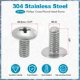 thumbnail image 2 of Uxcell 8#-32*3/8" Tornillos de Cabeza Truss Phillips, 20Pcs para Aspas de Ventilador de Techo, 2 of 6