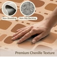thumbnail image 6 of ODIKA 4'x6' Warm Earth Tones Geometric Design Washable Area Rug Modern Abstract Pattern with Unique Shapes for Home Office, Under Desk, Non-Slip Chair-Friendly, Flatwoven, 6 of 7