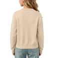 thumbnail image 6 of GERsome Unisex Kids Cardigans Sweaters Knitting Cotton Long Sleeve Button-Down Boys Girls Tops Khaki Size 4-5 Years, 6 of 9