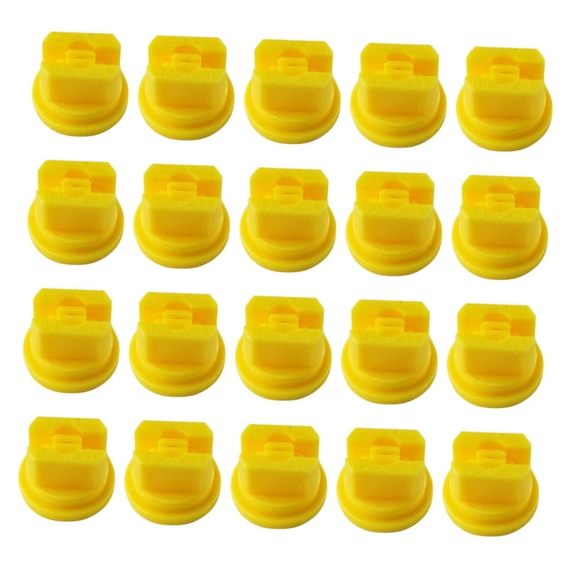 20 boquillas para pulverizador agrícola, ideales para pulverización con mochila. amarillo