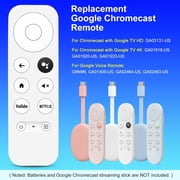 for Google-Chromecast-Remote-Control Replacement,Compatible with Chromecast Google TV and Streaming(Only for White Equipment)