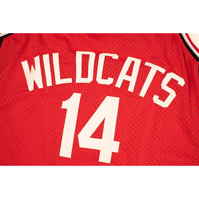 Troy Bolton 14 East High School Wildcats Red Basketball Jersey — BORIZ