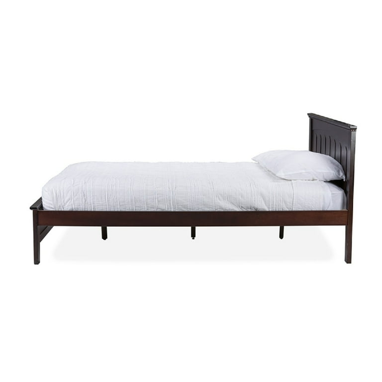 Baxton Studio Spuma Cappuccino Wood Contemporary Full-Size Bed