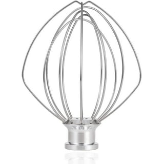 1pack 6-Wire Whip Attachment Fits KitchenAid Tilt-Head Stand Mixer Replace  K45WW Stainless Steel, Egg Heavy Cream Beater, Cakes Mayonnaise Whisk