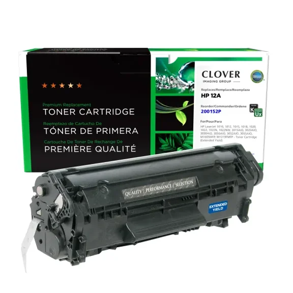 Remanufactured Clover Imaging Extended Yield Toner Cartridge compatible with HP Q2612A