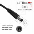 5.5mm*2.1mm DC Power Connector Wire 12V Splitter Power Cable Jack