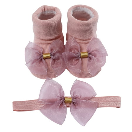 

2 Packs Children Kids Socks Soft 2T Girls Socks Bottom Toddler Shoes Socks Easter Socks for Girls Bowkot Princess Socks Floor Boys Funky Socks 1Pc Socks + Girls Clothes 4T 5T 1Pc Bow Hairband
