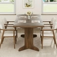thumbnail image 5 of 71" Dining Table for 6 to 8 People, Modern Dinner Table with Unique Wooden Legs, Rectangle Dining Table for Kitchen, Dining Room & Living Room, 5 of 7