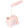 thumbnail image 4 of Luz de lectura para niños Base estilo TV Cuello de cisne flexible Carga USB Lámpara de escritorio LED suave para niños para estudiantes Estudio Trabajo Rosa, 4 of 5