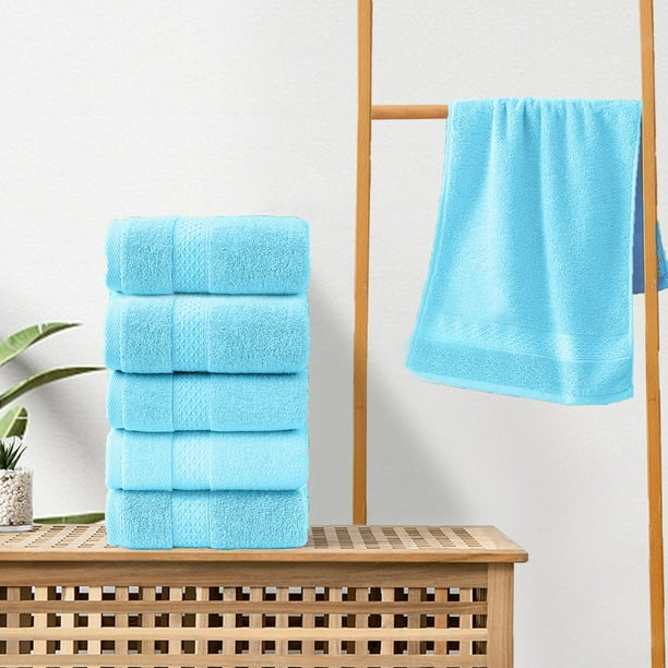 Fiudx Toallas de Algodón, Paño Facial Suave y Absorbente, Toallitas con Diseño Multicolor, Secado Rápido, Ideales para Spa, Piscina, Decoración Elegante, Fácil de Lavar a Máquina.