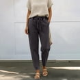 thumbnail image 3 of QURATI Women's Wide Leg Jeans High Waisted Stretchy Straight Leg Baggy Denim Pants Womens Bottoms Black L, 3 of 3
