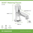 thumbnail image 2 of SCOT Metering Lavatory Faucet in Polished Chrome (0.5 GPM), 2 of 3