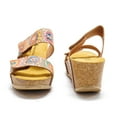 thumbnail image 6 of Eric Michael Women's Lily 2 Cork Wedge Heeled Sandal, Tan Mosaic,11 M US, 6 of 7