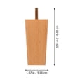 thumbnail image 2 of Raindrops 4Pcs Solid Wood Table Chair Feet Replacement Furniture Legs Coffee Table Feet, 2 of 8