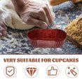 thumbnail image 3 of Luxshiny 1000Ud Oval Cake Paper Cup Para Pastel Color Chocolate Resistente A Temperatura Y Aceite, 3 of 6