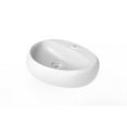 thumbnail image 6 of Rosaria Oval Ceramic Wall Mount Bathroom Sink in Matte White, 6 of 13