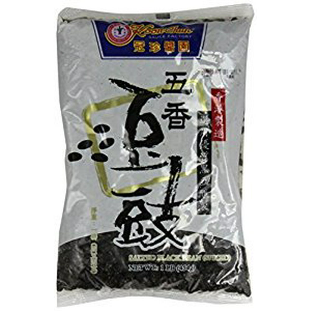 Chinese Douchi - Fermented Black Beans - 16 Oz Bag Each - Walmart.com