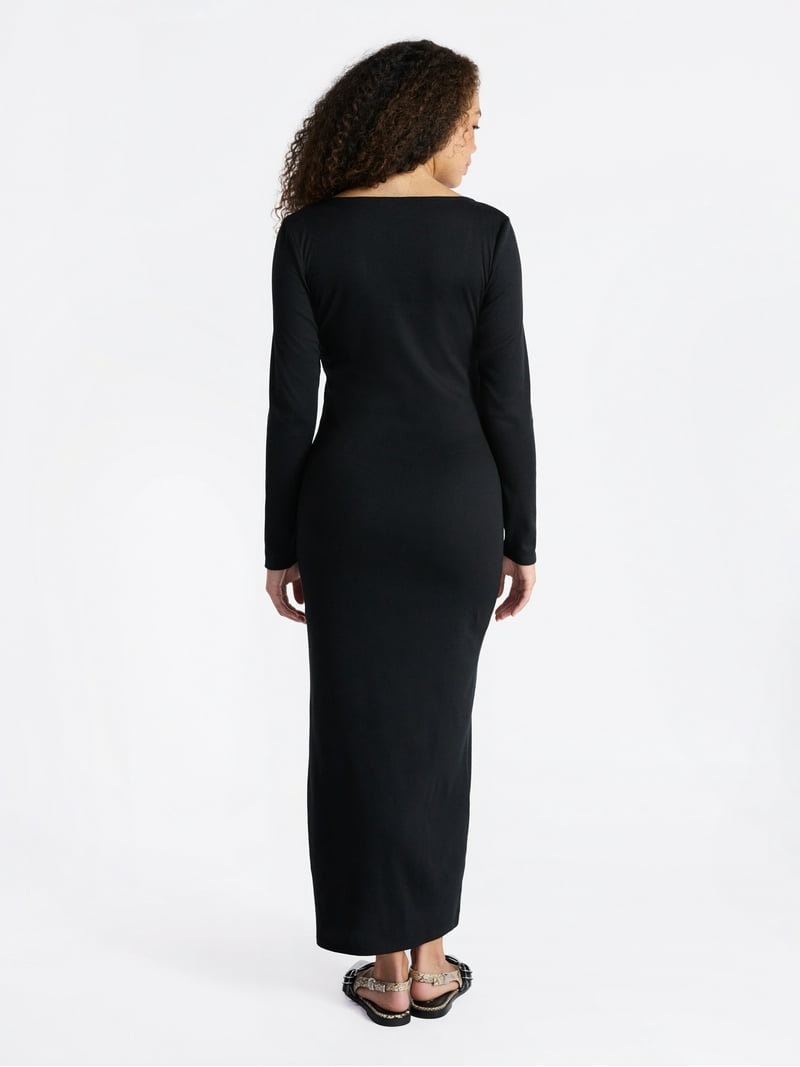 long sleeve maxi dress no slit Bec + Bridge, Moon Dance Long Sleeve Maxi dress