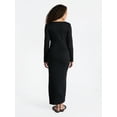 thumbnail image 2 of No Boundaries Square Neck Dress with Long Sleeves, Women's, 2 of 4