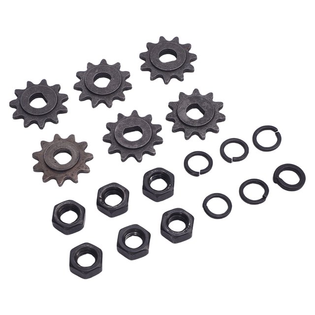 25H Chain Motor Sprocket, 25H 11T Chain Sprocket D Hole 10mm Inner Diameter Robust for Mini Bike