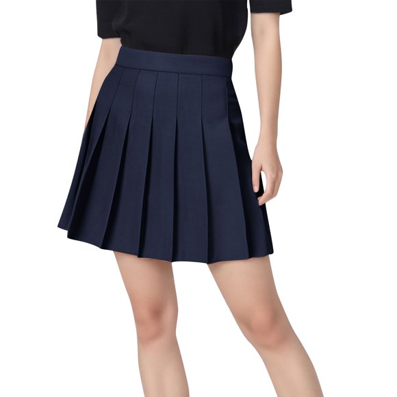 Women's High Waist Pleated Mini Skirt Skater Y2k Tennis School Skirt Uniform Skirts for Teen Girls