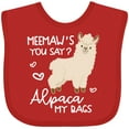 thumbnail image 3 of Inktastic Meemaw's You Say Alpaca My Bags Boys or Girls Baby Bib, 3 of 4