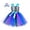 A-Blue239, variant on Toddler Girls Costume Dress Wide Straps Scale Pattern Tutu Skirt Party Dress Matching Headband Themed Cosplay Birthday Dress Up Dress