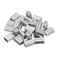 thumbnail image 1 of Uxcell Aluminum Crimping Loop Sleeve Double Hole Cable Ferrule for Wire Rope 3/16"(5mm), 1 of 7