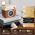 thumbnail image 2 of New Gaming Wireless Headphone Retro Camera Shape in-Ear Battery Indicator Bluetooth Earphone Items Ear Buds, 2 of 8